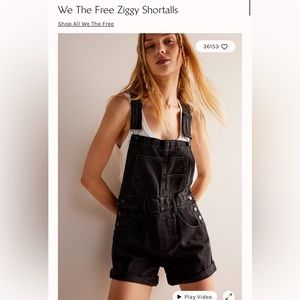 Anthropology We The Free Ziggy Shortalls - size small EUC